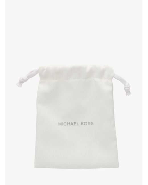 Michael Kors White Pavé Lock Bangle