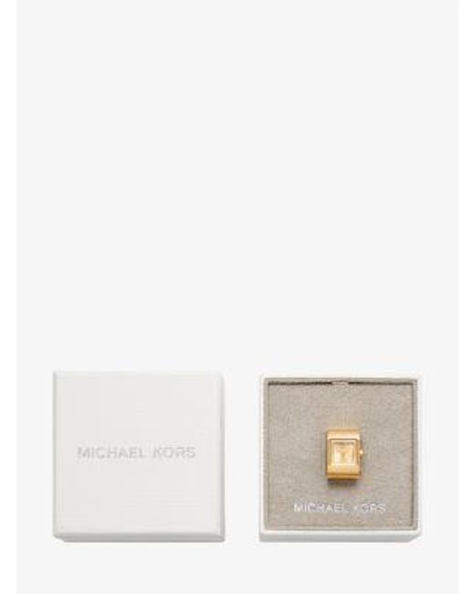 Mk Orologio Ad Anello Darrington Tonalità di Michael Kors in White