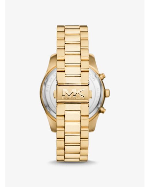 Reloj Lexington oversize en tono dorado Michael Kors de hombre de color Metallic