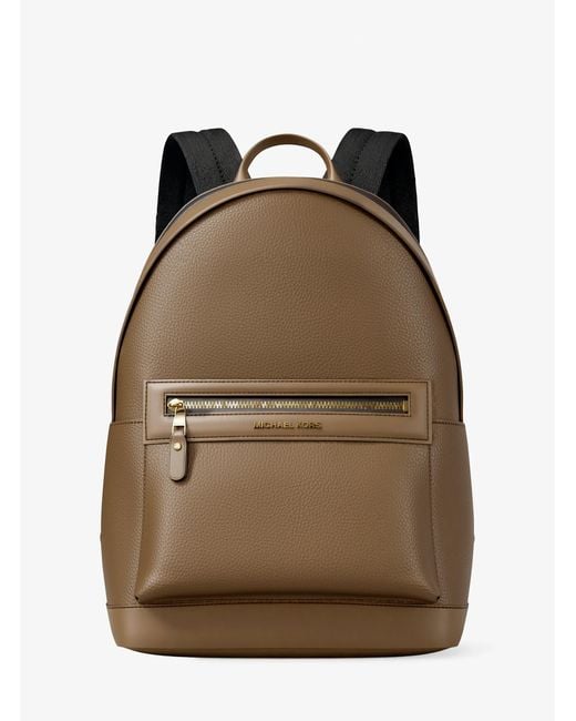 Michael Kors Black Jet Set Pebbled Leather Backpack for men