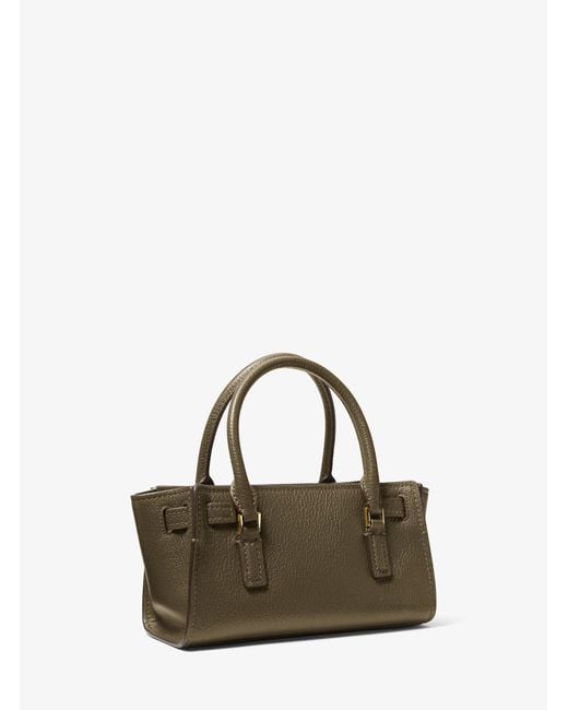 Michael Kors Natural Hamilton Moderne Extra-Small Leather Crossbody Bag