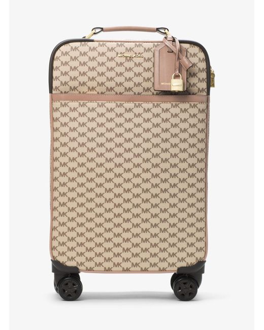 Michael Kors Large Heritage Logo Suitcase in Natural Lyst