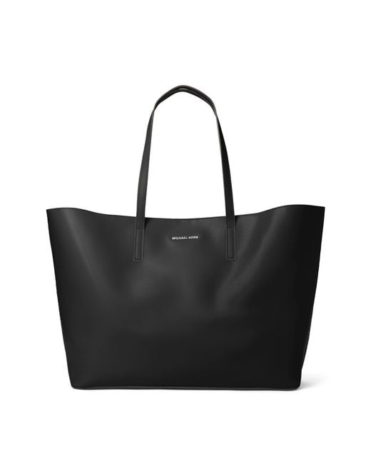 Michael kors Emry Extra-large Leather Tote Bag in Black | Lyst