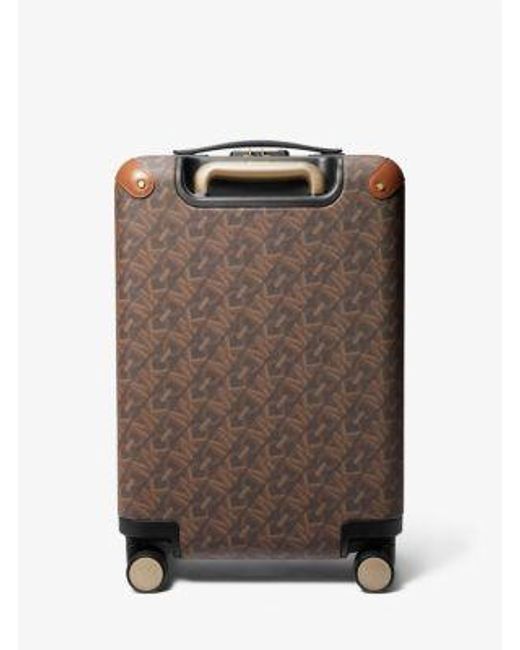 Michael Kors Brown Mk Empire Signature Logo Suitcase