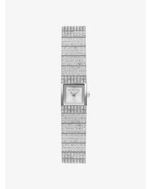Mkreloj Darrington Mini En Tono Con Incrustaciones Michael Kors de color White