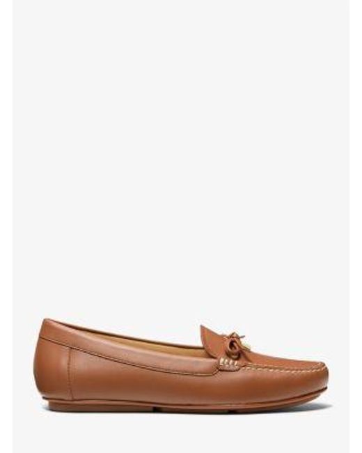 MICHAEL Michael Kors Brown Mk Juliette Leather Loafer