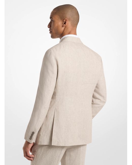 Michael Kors Natural Mk Linen Blazer for men