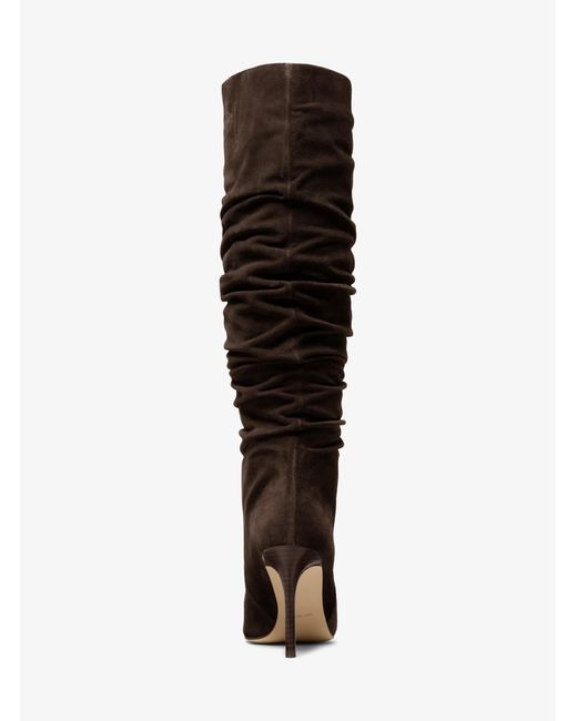 Michael Kors Brown Mk Dawn Leather Boot
