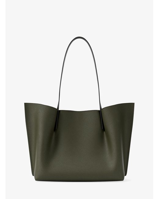 MICHAEL Michael Kors White Mk Emilia Large Pebbled Leather Tote Bag