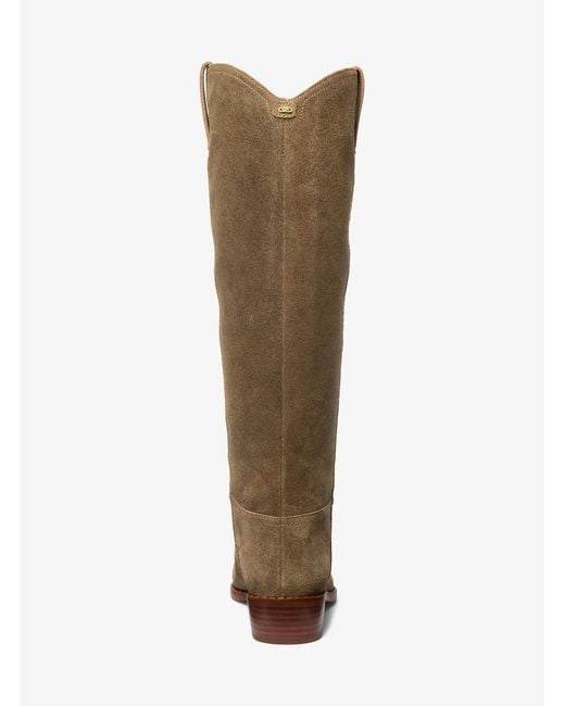 MICHAEL Michael Kors Brown Mk Nash Suede Boot