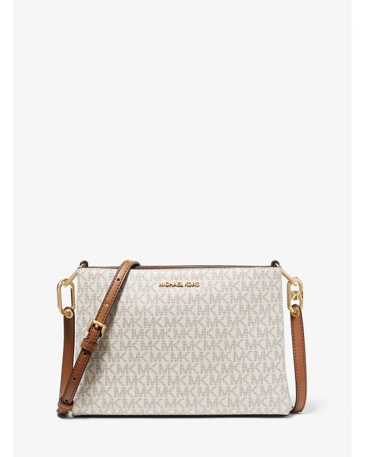 Mk Borsa A Tracolla Trisha Media Con Logo di Michael Kors Outlet in Multicolor