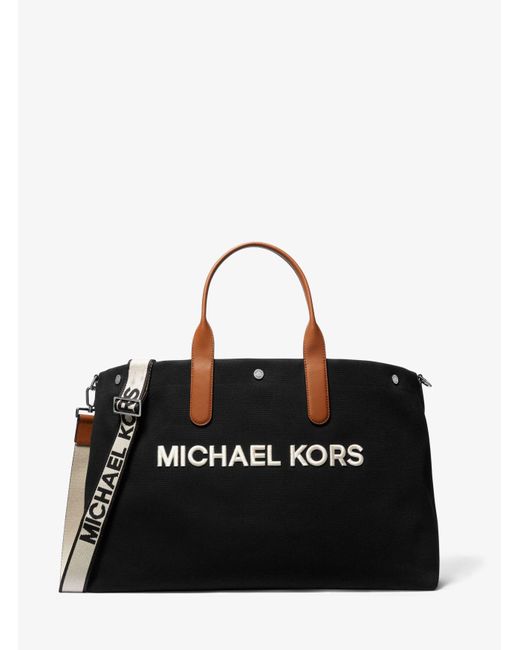 Michael Kors Xxl-Shopper Brooklyn Aus Baumwoll-Canvas in Black für Herren