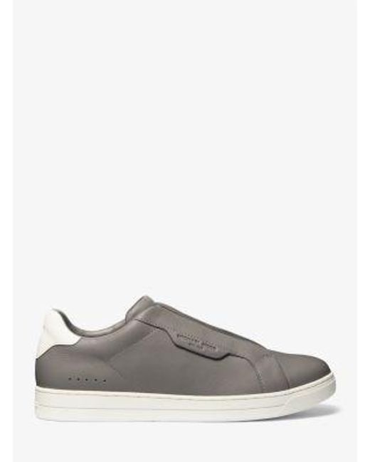 Michael Kors White Keating Two-tone Leather Slip-on Sneaker for men
