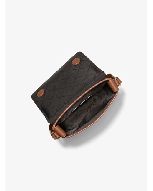 Michael Kors Brown Hudson Mini Suede Messenger Bag for men