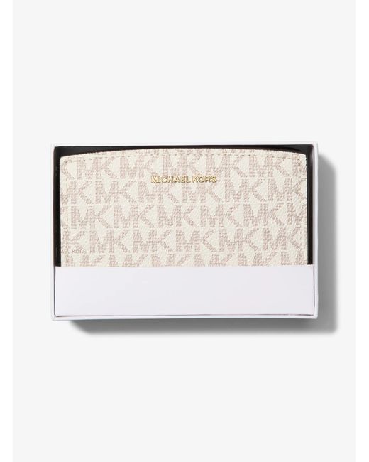 MICHAEL Michael Kors Natural Mk Bryant Medium Signature Logo Wallet