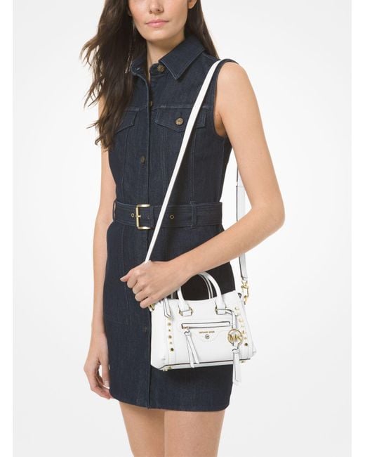 carine large pebbled leather tote bag