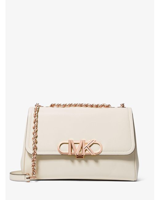 Michael Kors Parker Extra-large Leather Shoulder Bag in Natural | Lyst  Australia