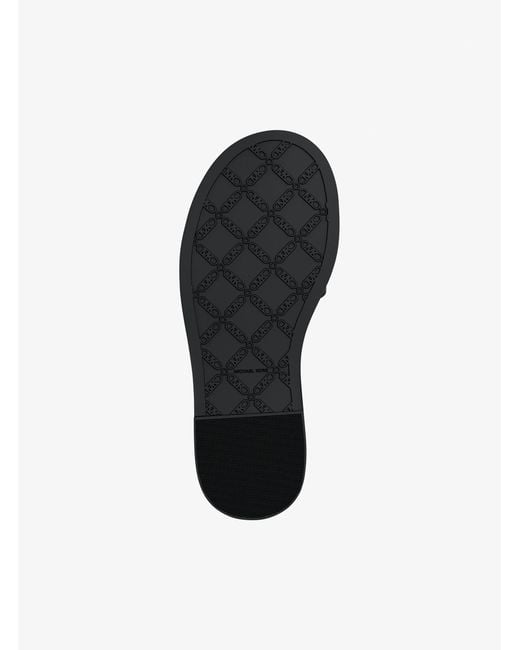 Michael Kors Black Rosetta Studded Leather Sandal