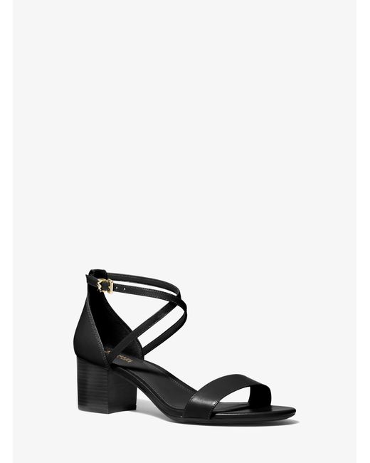 Michael Kors White Serena Flex Leather Sandal