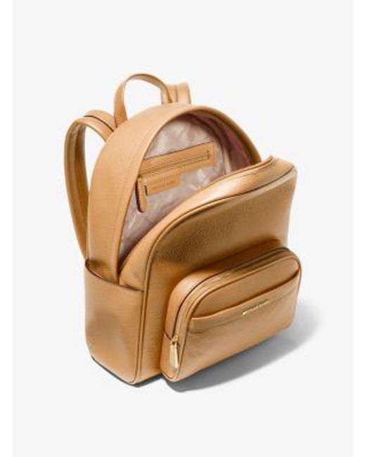 Michael Kors Natural Bex Medium Pebbled Leather Backpack