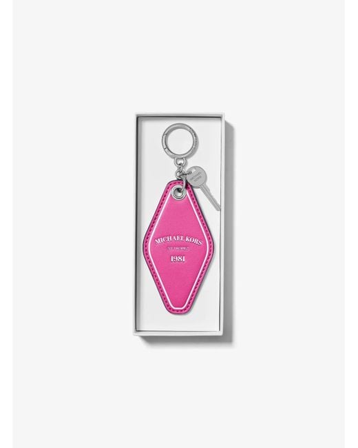 MICHAEL Michael Kors Pink Hotel Key Bag Charm