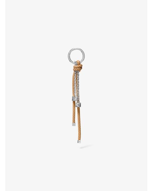 MICHAEL Michael Kors White Tone And Speckled Cord Bag Charm