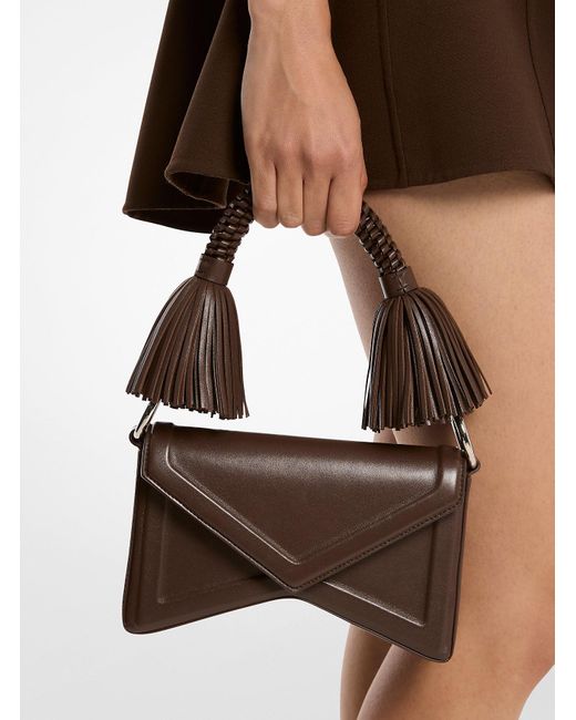 Mk Borsa A Spalla Manhatta di Michael Kors in Brown