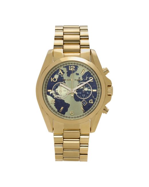 Michael Kors Metallic Watch Hunger Stop Oversized Bradshaw 100 Gold-tone Watch for men