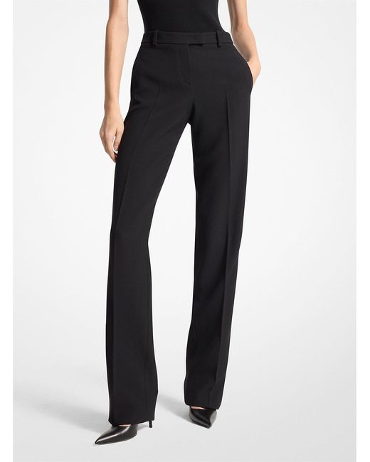 Michael Kors Blue Mk Double Crepe Sablé Tuxedo Trousers