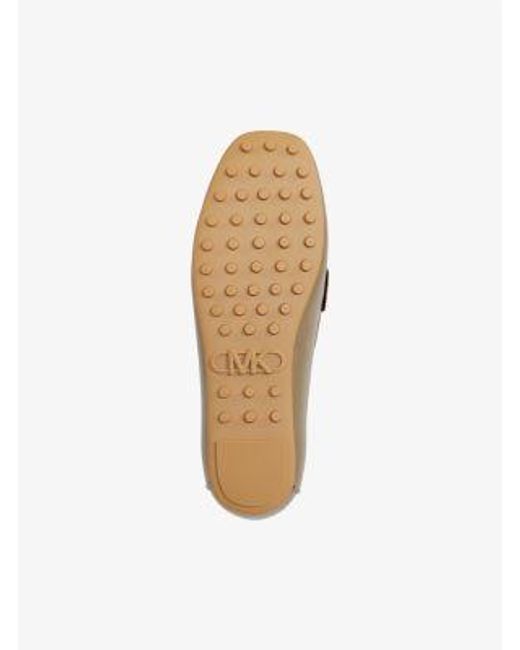 Michael Kors Natural Mandy Leather Moccasin Loafer