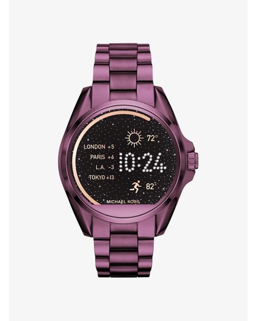 Reloj michael kors morado sale