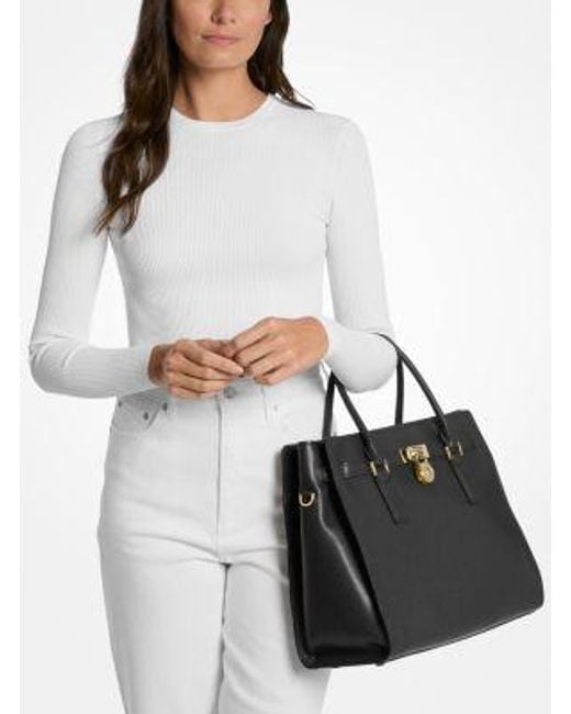 Michael Kors Black Hamilton Large Satchel
