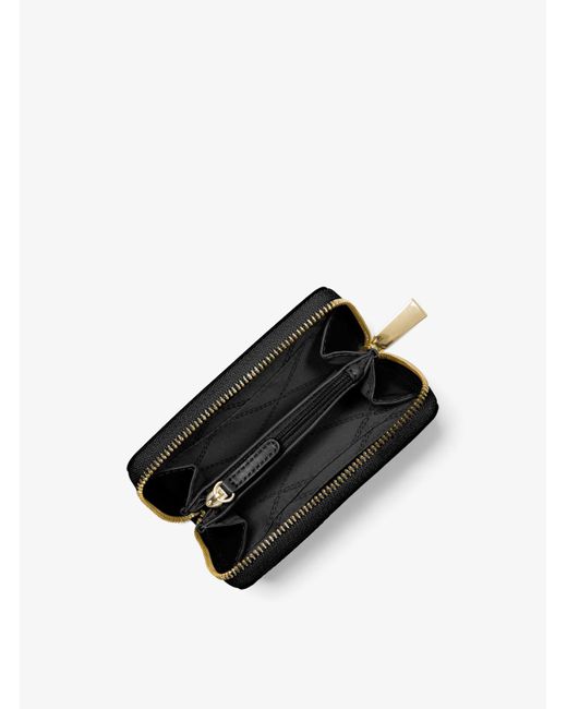 Portafoglio Jet Set piccolo in pelle martellata di Michael Kors in Nero |  Lyst