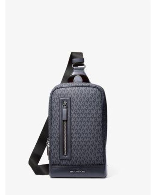 Michael Kors Blue Cooper Signature Logo Sling Pack for men