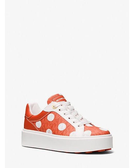 【Michael Kors】Romey ポルカドット プラットフォーム Sneaker Romey Polka Dot Signature Logo Platform Sneaker | Michael
