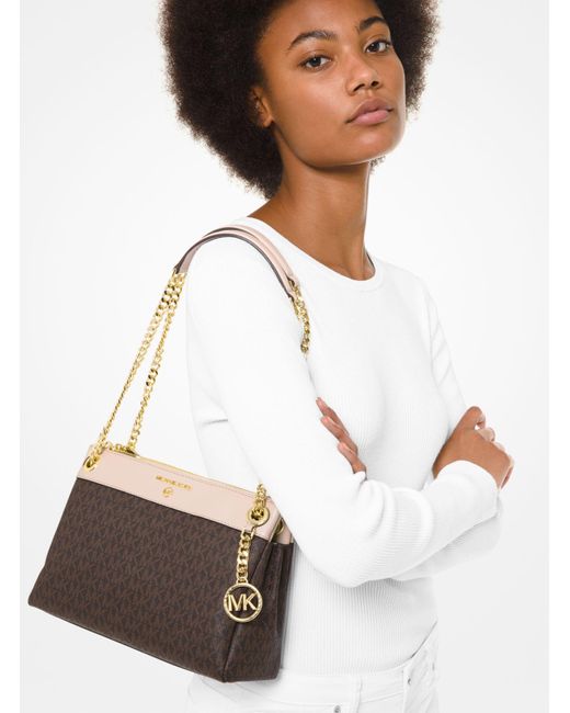 Borsa a spalla Susan convertibile piccola con logoMichael Kors di Tela |  Lyst
