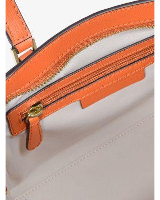 Michael Kors Natural Taryn Small Canvas Convertible Crossbody Bag