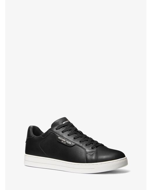 Michael Kors Black Keating Lace Up Lace-Up Boots, Leather/Rubber/Textile for men