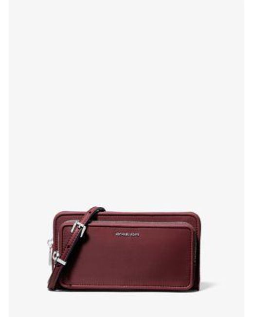 Michael Kors Purple Jet Set Large Nylon Crossbody Bag