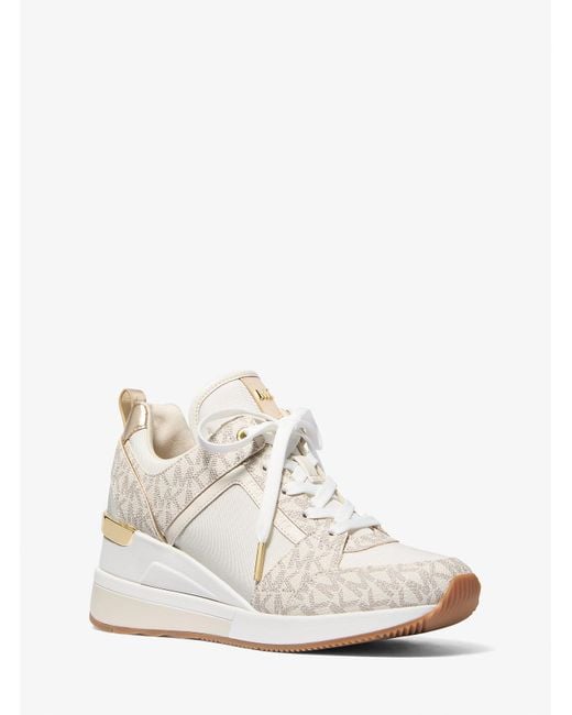 Mk Sneaker Georgie Con Logo Esclusivo di MICHAEL Michael Kors in White