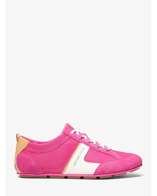 Michael Kors Pink Keely Nylon Trainer
