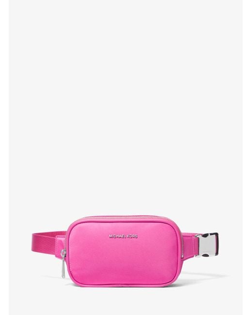 Michael Kors Pink Cara Small Nylon Belt Bag