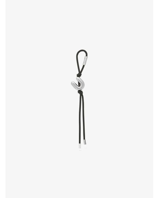 MICHAEL Michael Kors Blue Mk Initial-Tone And Speckled Cord Bag Charm