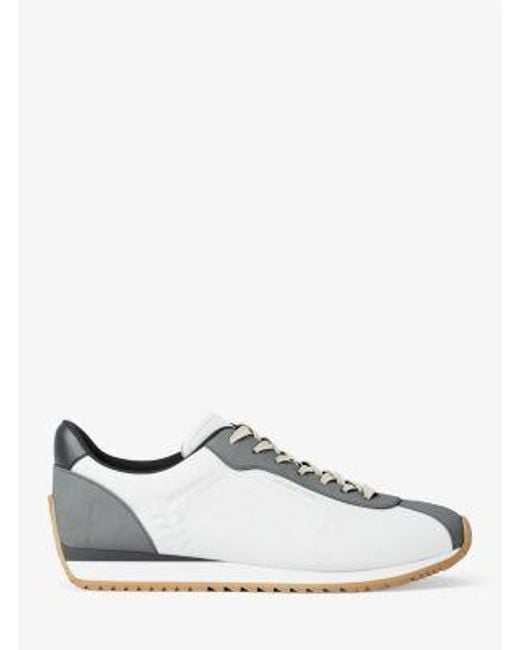 Michael Kors White Rhodes Mixed-Media Trainer for men
