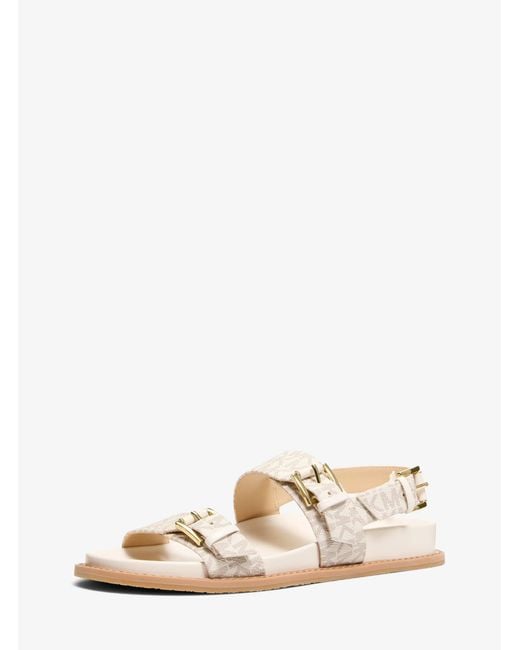 MICHAEL Michael Kors Natural Mk Nia Signature Logo Sandal