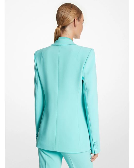 Michael Kors Blue Michael Kors Georgina Wool-Blend Blazer