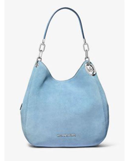 Mk Grand Sac Porté Épaule Lillie En Daim MICHAEL Michael Kors en coloris Blue