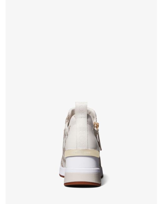 Sneaker Willis in maglia stretch con logo di Michael Kors in White