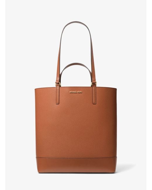 Michael Kors Kelli Large Two tone Pebbled Leather Tote Bag in