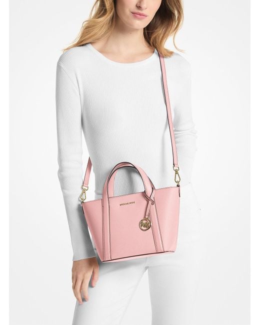 Mk Borsa Tote Pratt Piccola di Michael Kors Outlet in Pink